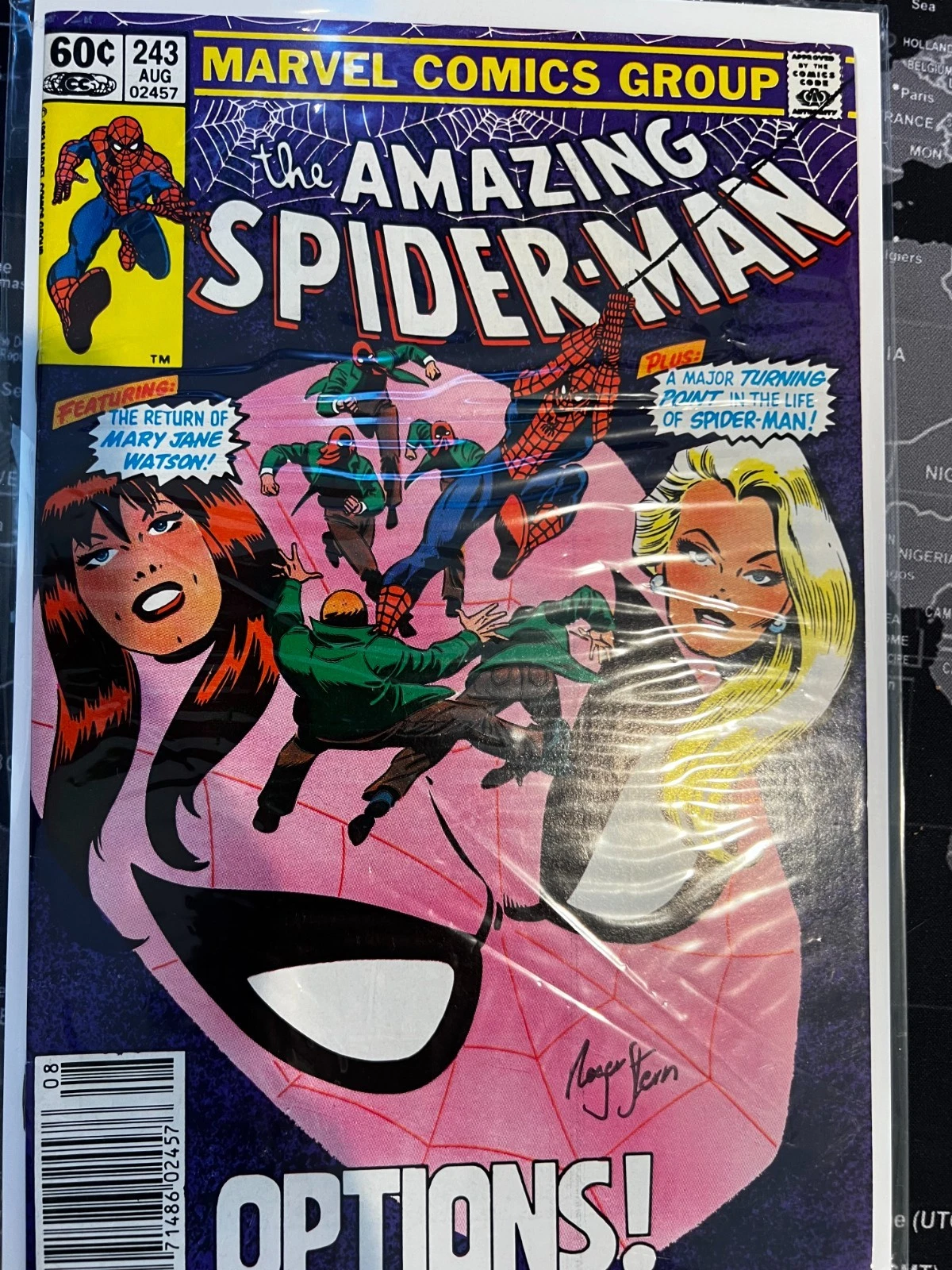 Amazing Spider-Man #243 Signed Roger Stern