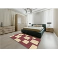 thumbnail image 5 of Ahgly Company Machine Washable Indoor Round Transitional Pastel Orange Area Rugs, 3' Round, 5 of 7
