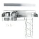 thumbnail image 4 of Qukaim Estante de almacenamiento de acero inoxidable 304 de acero inoxidable montado en la pared de cocina multifuncional estante de almacenamiento con cesta colgante y tazas, 4 of 5