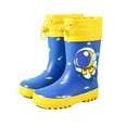thumbnail image 1 of NOKIO Big Boys Rain Boot𝗌 Spac𝐞 Toddler Kids Rain Boot𝗌 Waterproo𝐟 Rubber Boot𝗌 For Girls Boys With Astronaut Patterns, 1 of 4