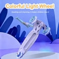 thumbnail image 5 of GLIDEZONE Kids Kick Scooter With Seat and LED Wheels, 2-in-1 Sit to Stand, Foldable, Adjustable Height, Ages 3-14, Purple, 5 of 6