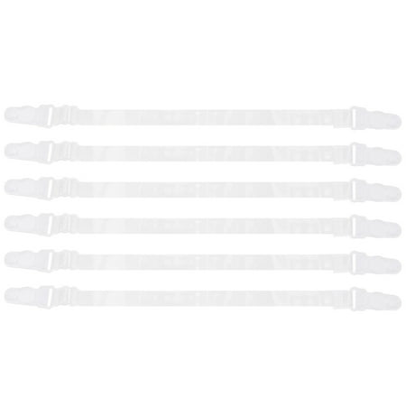 

Rosarivae 6 Pcs Transparent Bra Straps Non Adjustable Shoulder Straps Slip-Resistant Belts Women Underwear Accessories