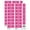 Hot Pink, variant on Void Double Line Border Sticker Set - Purple - Gloss Finish - 1.5" Small