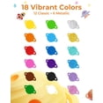 thumbnail image 3 of Jupitearth 18 Ct Twist Crayons,Non-Toxic Washable Crayons with Storage Bucket, Ultra-Silky and Easy to Hold Art Supplies, 3 of 9