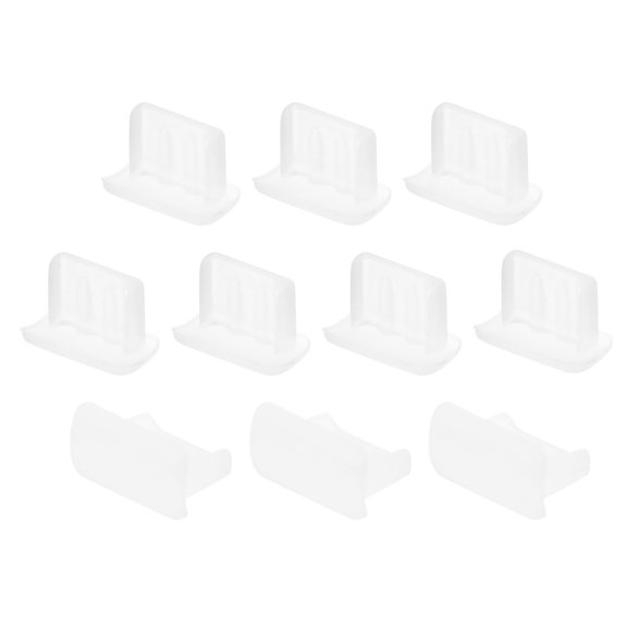 Tapón de silicona anti-polvo para Mini USB transparente 10PCS