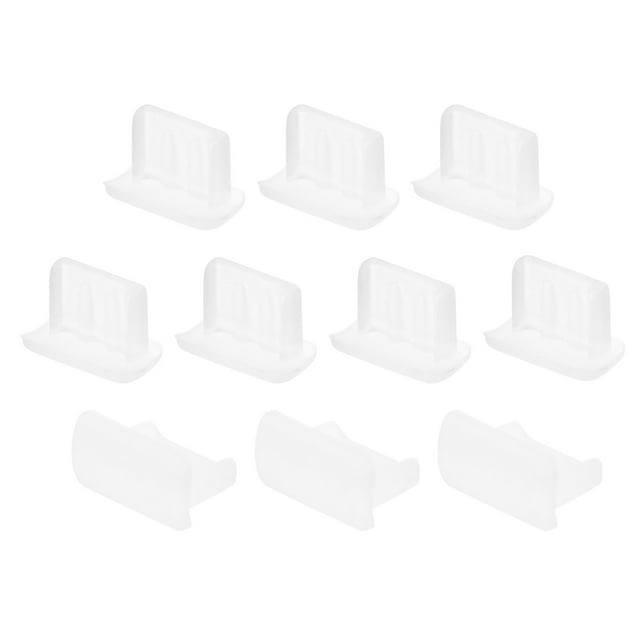 Tapón de silicona anti-polvo para Mini USB transparente 10PCS