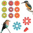 thumbnail image 1 of Huayishang Bird Feeders for Outdoors Hummingbird Feeder Flower Feeder 9 Sets Bird Feeder Port Replacement Hanging Feeder Set Multi Color Replaceable Hummingbird Feeder Flower Accessories Garden, 1 of 9