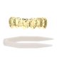 thumbnail image 1 of Dientes de Hip Hop chapados en 18K, dientes superiores, dientes postizos, decoración de dientes para Festival de Halloween, 1 of 8