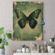 thumbnail image 4 of Qisvanset 12x16 Inch Green Abstract Butterfly Canvas Wall Art, Vintage Retro Insect Art Living Room Home Decor, 4 of 8