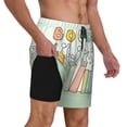 thumbnail image 2 of Balery Books Bañador para hombre, shorts de playa de secado rápido con entrepierna y forro de compresión-XX-Large, 2 of 6