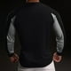 thumbnail image 4 of pstuiky camisetas de manga larga para hombre, Camiseta de ejercicio Splice Colorr para hombre, ajustada, de alta resiliencia, con cuello redondo y manga larga camisetas de hombre xxl, 4 of 5