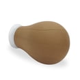 thumbnail image 2 of Eerya Wig Head Canvas Block Head 21 Inch Wig Head Stand for Making Wig Display Styling Brown Poly Canvas Block Wig Head with Stand Mannequin Head with Mount Hole Manikin Head Wig Stan, 2 of 9