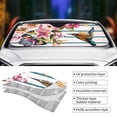 thumbnail image 5 of Bingfone Bird And Floral Car Windshield Sun Shade Protector Keep Your Vehicle Cool Sun Shield Visor Cover Foldable For Car Truck Suv-Small, 5 of 9