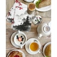 thumbnail image 4 of Chinese Mountain Kitchen Dish Towels for Drying Dishes Set of 2, Landscape Painting Red Plum Flowers Waffle Weave Microfiber Hand Tea Bathroom Towels Quick Dry & Absorbent Towel 15.7x23.6, 4 of 7
