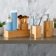 thumbnail image 4 of Honey-Can-Do 4 Piece Bamboo Bath Accessory Set, Natural Bamboo/Chrome, 4 of 5