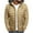 Khaki, variant on JURANMO Lightweight Down Jacket for Men Solid Color Hooded Winter Coat Long Sleeve Zipper Quilted Jackets with Pocket Deals of Today Khaki S