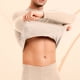 thumbnail image 5 of Ropa interior térmica amasding Long Johns para hombre, capa base con forro polar suave, para clima frío, parte superior e inferior, conjunto de dos piezas, tallas L-4XL, 5 of 5
