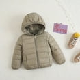 thumbnail image 3 of SYNPOS 2-9T Boys Girls Winter Coats Lightweight Water-Resistant Windproof Packable Hooded Down Like Padding Jacket, 3 of 4