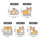 thumbnail image 5 of Juego de broches esmaltados de la serie Animal, alfileres de esmalte, salamandra, Capybara, broches Corgi de pierna corta, insignias de solapa, regalo de joyería para amigos, 2-6 piezas, 5 of 5