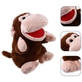 thumbnail image 2 of Hand Puppet Monkey Plush Toy Movable Mouth Hand Puppet Interactive Storytelling Toy, 2 of 8