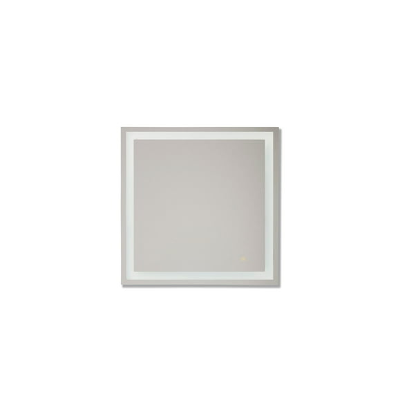 Craftmade MIR102-W 30" Square Flat Frameless Wall Mounted Bathroom Mirror - White
