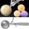thumbnail image 1 of Ice 304 Stainless Ice Spoon Ice Spoon Fruit Watermelon Measuring Spoon,1 Ball Beater Clearance, 1 of 9