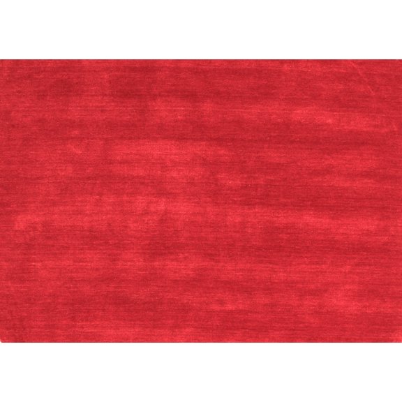 Ahgly Company Indoor Rectangle Abstract Red Contemporary Area Rugs, 5' x 8'