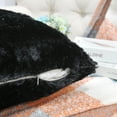 thumbnail image 5 of Home Soft Things Faux Fur Pillow Shell 4 Piece Set-Black - 20" x 20", 5 of 9