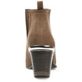 thumbnail image 4 of Journee Womens Issla Pull On Stacked Heel Booties, Widths Available, 4 of 10