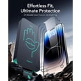 thumbnail image 2 of XUCP-3 Pack 9H+ Glass for iPhone 14 Pro Screen Protector, [Military Grade Shatterproof & Longest Durable] Armorite Ultra-tough Full Coverage Tempered Glass with UltraFit Tray, 2 of 4