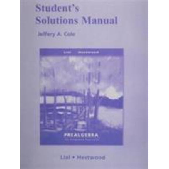Pre-Owned Student Solutions Manual for Prealgebra : An Integrated Approach
