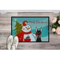 thumbnail image 2 of Carolines Treasures BB1865JMAT Snowman With Doberman Indoor & Outdoor Mat- 24 x 36 in., 2 of 4