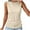 Beige, variant on Summer Tops for Women Cute Tops Teens Compression Garments for Women Crop Top Back Feeding Pack Cute Shirts Summer Casual Wardrobe Blank Workout Top Thick Strap Cropped Black 2XL