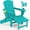 Aruba, variant on KINGYES Folding Adjustable Adirondack Chair with Retractable Ottoman & 2 Cup Holders for Patio Garden, Grey