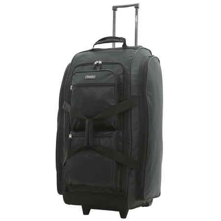 Wrangler 30&rdquo; Multi-Pocket Rolling Duffel w/ Telescopic Handle, Black