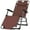 Brown, variant on Spaco Folding Lounge Chair with Adjustable and Ergonomic Design, Oxford Fabric Metal Frame Outdoor Pool Sun Lounger Lounge Chair 120°/180°, Brown