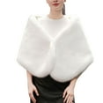 thumbnail image 2 of Miqool Women's Winter Wraps Coat Wedding Bride Cloak Cape Shawl for Evening Party, 2 of 4