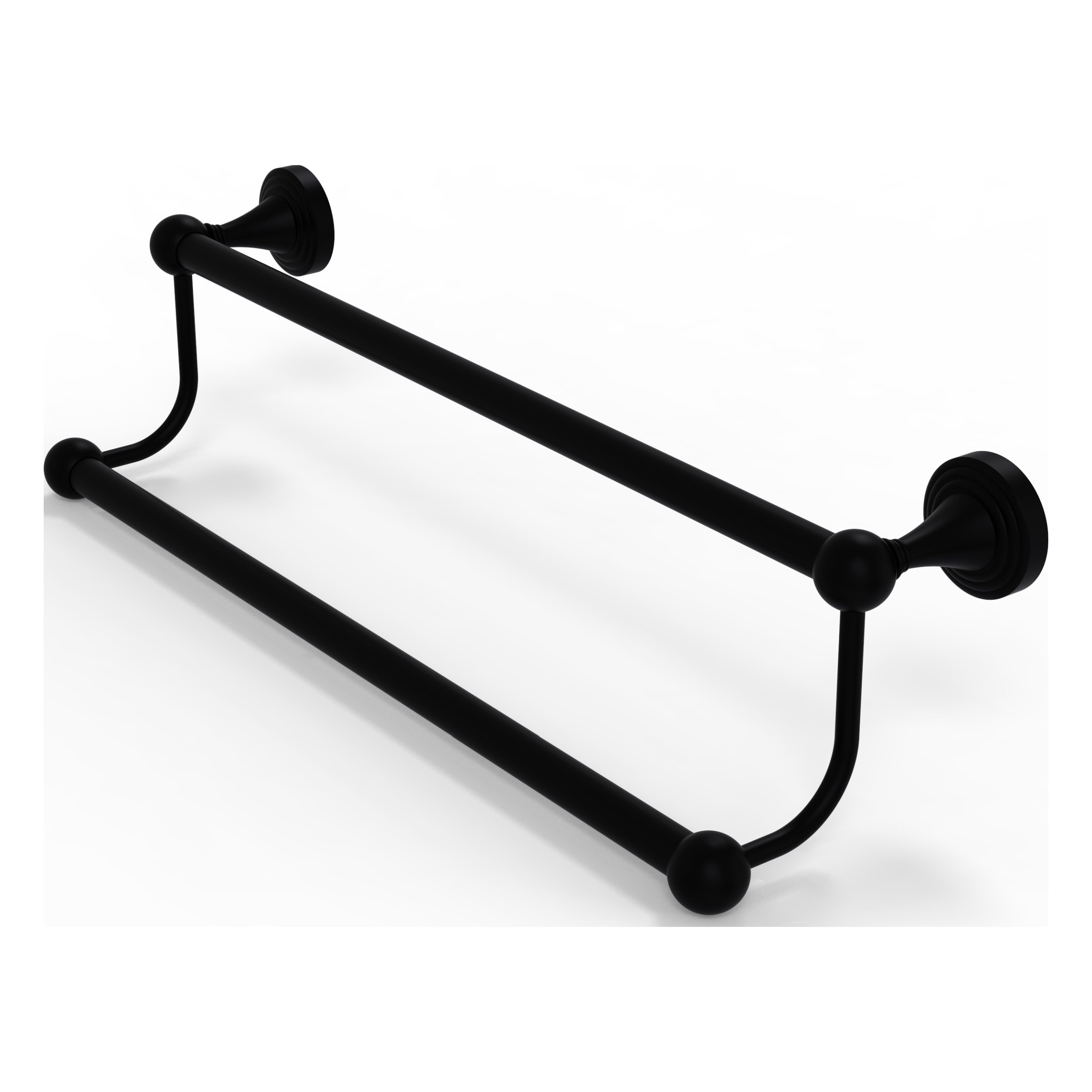 Sag Harbor Collection 30in Double Towel Bar in Matte Black