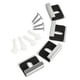 thumbnail image 2 of Kit de 4 clips para soporte de espejo, montaje en pared, sin marco Negro Plata S, 2 of 9