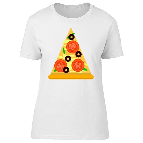 Flat Style Pizza Food T-Shirt Men -Image by Shutterstock, Male x-Large