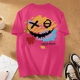 thumbnail image 5 of Playeras De Hombre Camiseta Informal De Verano De Manga Corta Con Cuello Redondo Y Estampado De Letras Y Caras Para Hombre, 5 of 5
