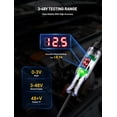 thumbnail image 3 of Automotive Test Light with 3-48V LED Digital Voltage Display, Auto Circuit Tester with Voltmeter & Dual Color Polarity Indicate, Electric Test Pen w/Stainless Probe for Car/Truck/SUV Checker, 3 of 7