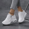 thumbnail image 6 of Women's Platform Sneakers Wedges  Lace Up Shoes Increase Fashion Sneakers for Womens Girls, 6 of 6