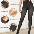 thumbnail image 6 of New Compression Band & One Seam Option, The Original Fleece Lined Leggings, Bare-Leg Look Fleece Lined Tights for Women, 6 of 7