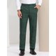 thumbnail image 2 of Pantalones de vestir a cuadros para hombre, corte regular, formales, de negocios, a cuadros verde azul marino S, 2 of 6