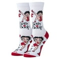 thumbnail image 2 of Cool Socks, Betty Boop, Womens Crew Length, Funny Graphic Print- Large, 2 of 6