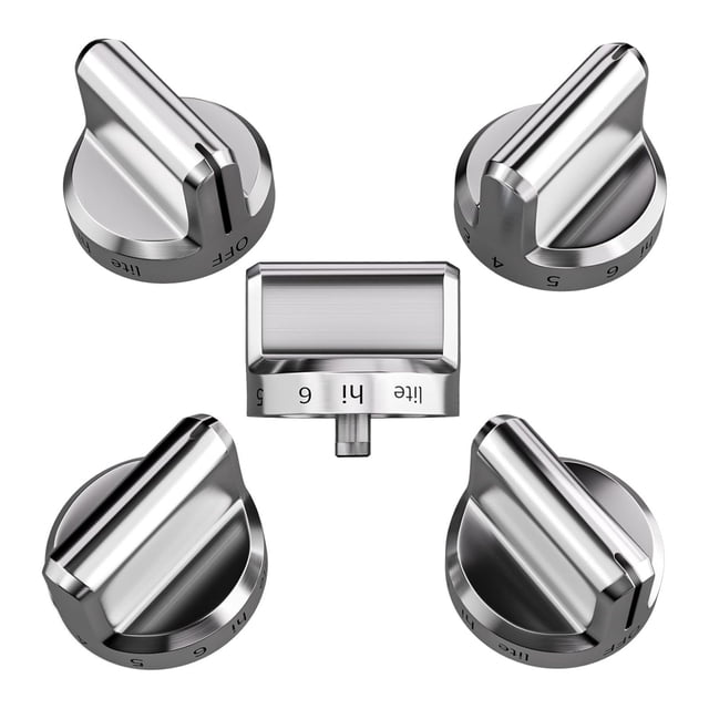 JIAHAOO Stylish Silver Stove Knobs for Frigidaire - Enhance Kitchen Beauty & Cooking Safety
