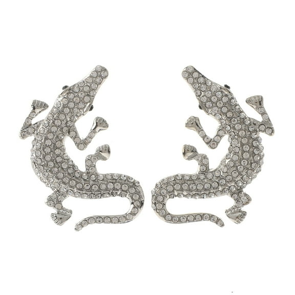 Crystal Alligator Post Earrings