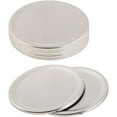 thumbnail image 3 of WANNGWE 10 Pcs/Set Wide Mouth Jar Lids Metal Jar Rings Suitable For Canning Jar Lids Replacement Storage Solid Caps Die Cuts Words Of Faith U25310-4096, 3 of 8