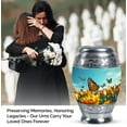 thumbnail image 3 of Purple Butterfly Cremation Urns Large Adult - Cremation Memorial Butterfly Urn For Human Remains - Metal Unique Urns For Human Ashes Adult Female Mom & Dad (Size -10Inch), 3 of 5